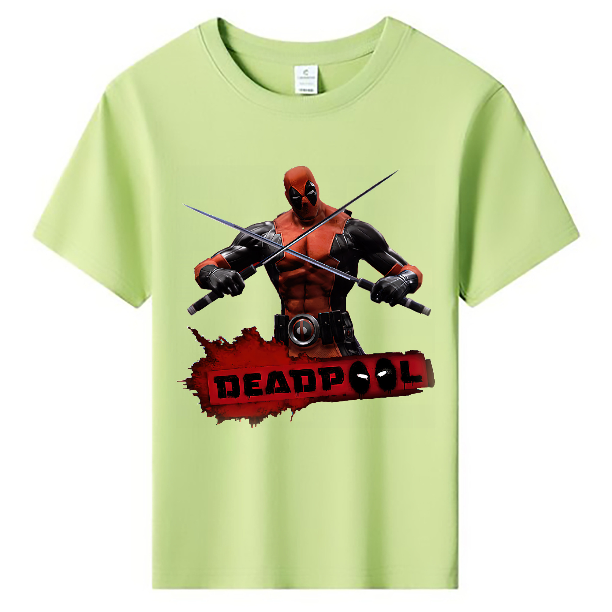（画像用） Deadpool デッドプール 綿100％キッズTシャツ（フロントプリント）